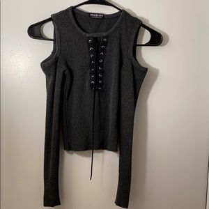 Life Is A Party Top - Smoke from fashion nova